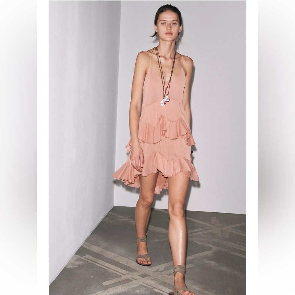 Zara Collection short ruffled dress